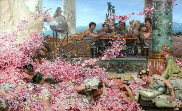  tadema art - Les roses d’Héliogabale romantique Sir Lawrence Alma Tadema